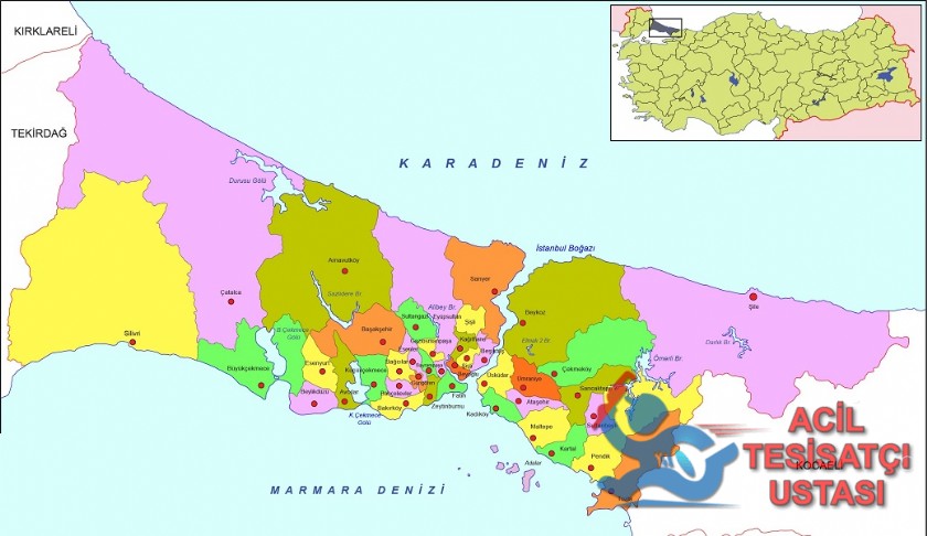 Acil Tesisatçı Ustası Tuvalet tıkanıklığı açma şirketi hizmet bölgeleri