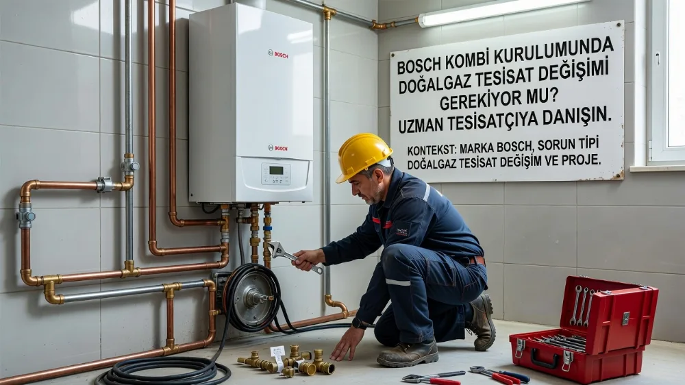 Bosch Kombi Kurulumunda Doğalgaz Tesisat Değişimi Gerekiyor mu? Uzman Tesisatçıya Danışın