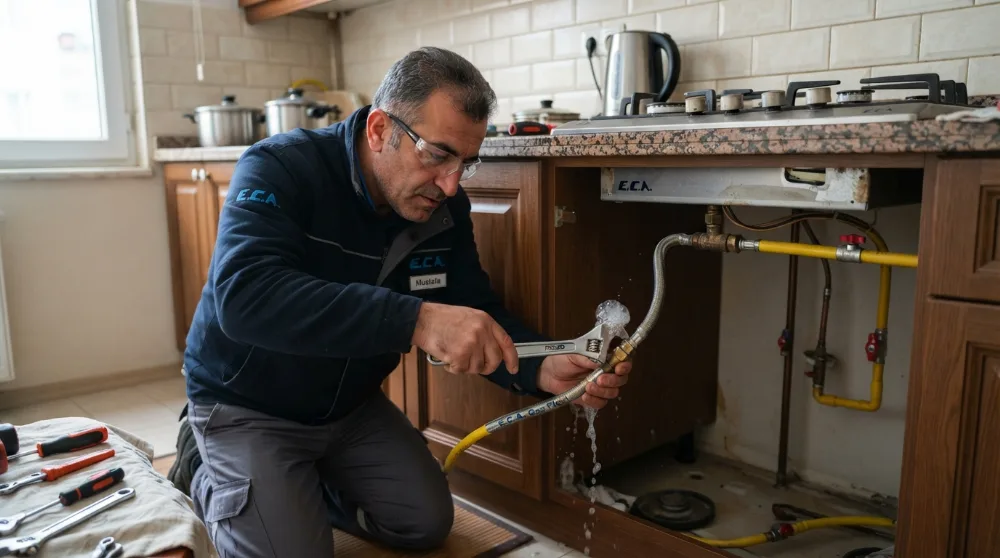 Doğalgaz Ocak Flexi Gaz Kaçağı: Acil Gaz Tesisatçısı Müdahalesi