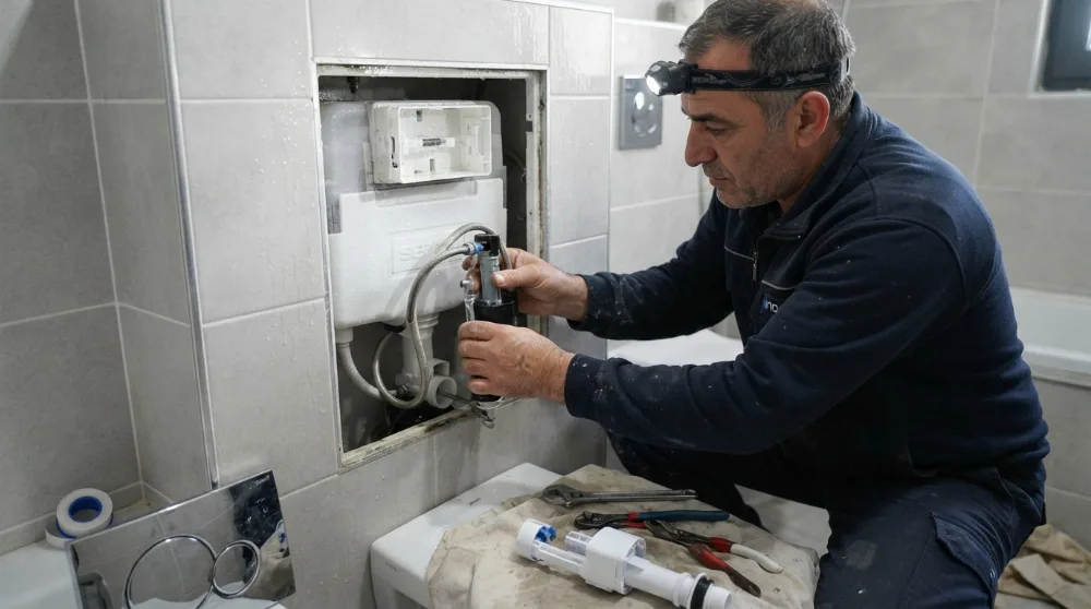 Gömme Rezervuar Su Sızıntısı: Uzman Servis ile Parça Değişimi