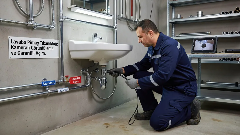 Lavabo Pimaş Tıkanıklığı: Kameralı Görüntüleme ve Garantili Açım