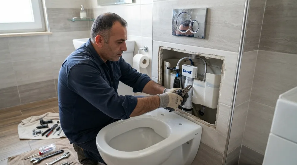 Serel Rezervuar İç Takımı Arızası ve Profesyonel Değişim